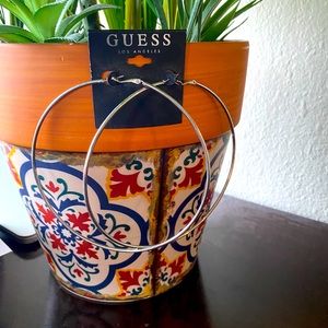 Guess 4” Hoop Earrings